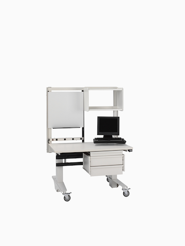 A mobile technology and supply cart from the Co/Struc System.